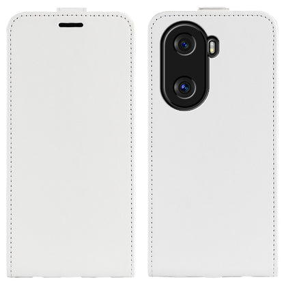 For Honor X40i 5G Full Protection Vertical Flip Crazy Horse Texture PU Leather Cover Card Holder Anti-scratch Phone Case