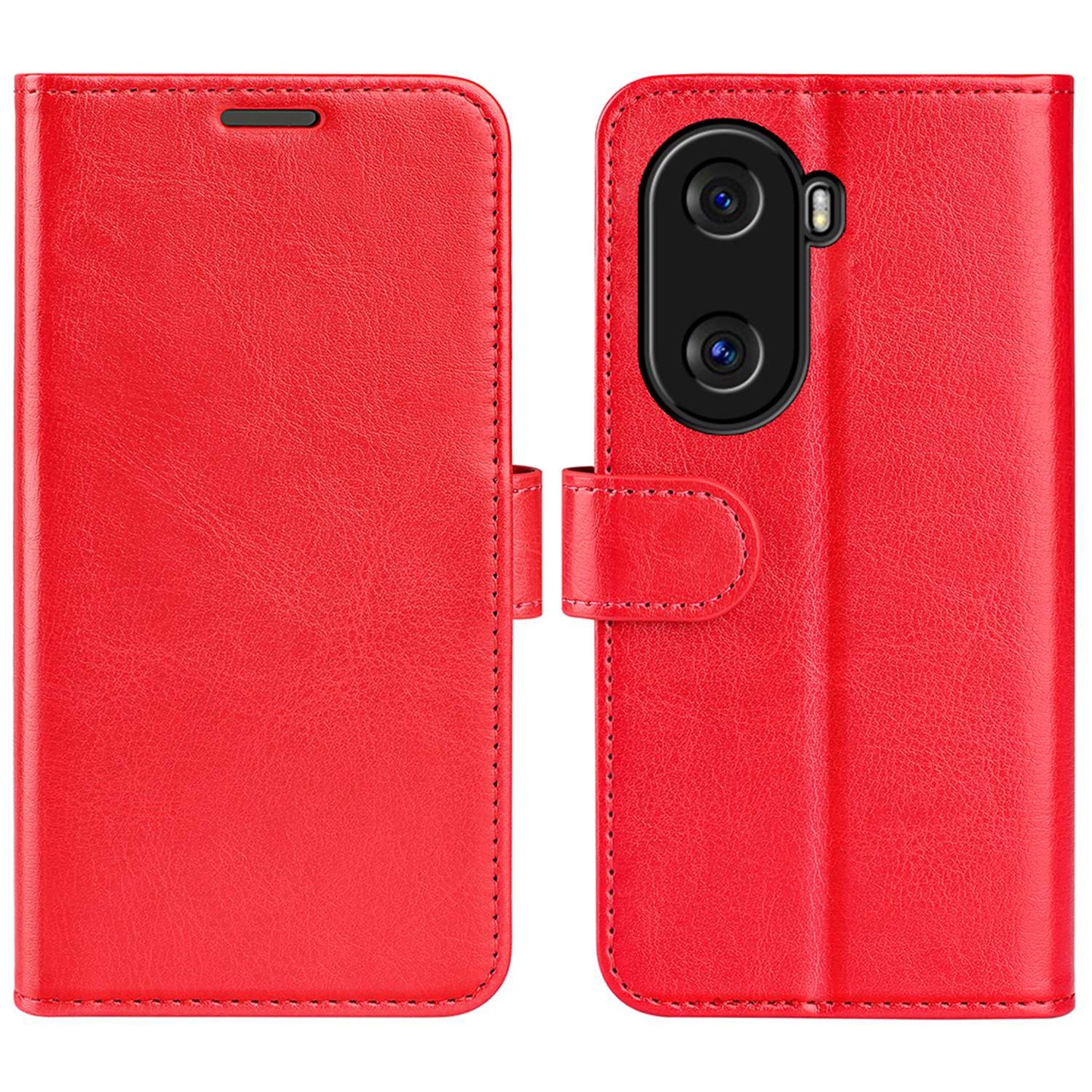 For Honor X40i 5G Shockproof Crazy Horse Texture Folio Flip Phone Case PU Leather Wallet Stand Protective Cover