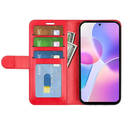 For Honor X40i 5G Shockproof Crazy Horse Texture Folio Flip Phone Case PU Leather Wallet Stand Protective Cover