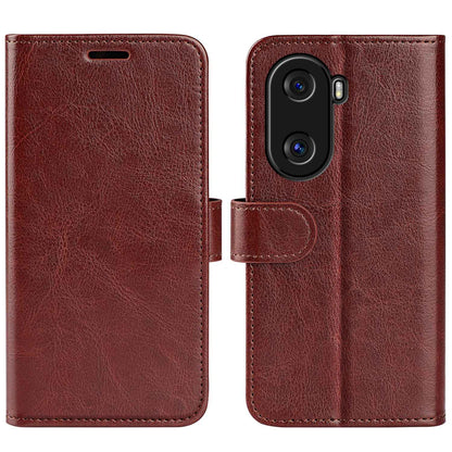 For Honor X40i 5G Shockproof Crazy Horse Texture Folio Flip Phone Case PU Leather Wallet Stand Protective Cover