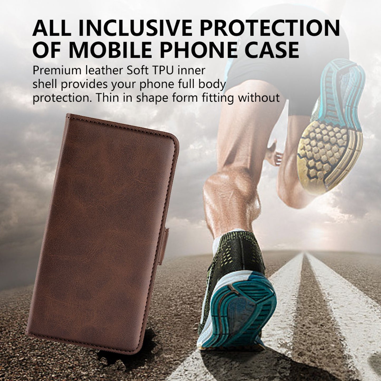 For Honor X40i 5G Shockproof Double Magnetic Clasp Phone Cover Anti-drop Textured PU Leather TPU Case with Wallet Stand