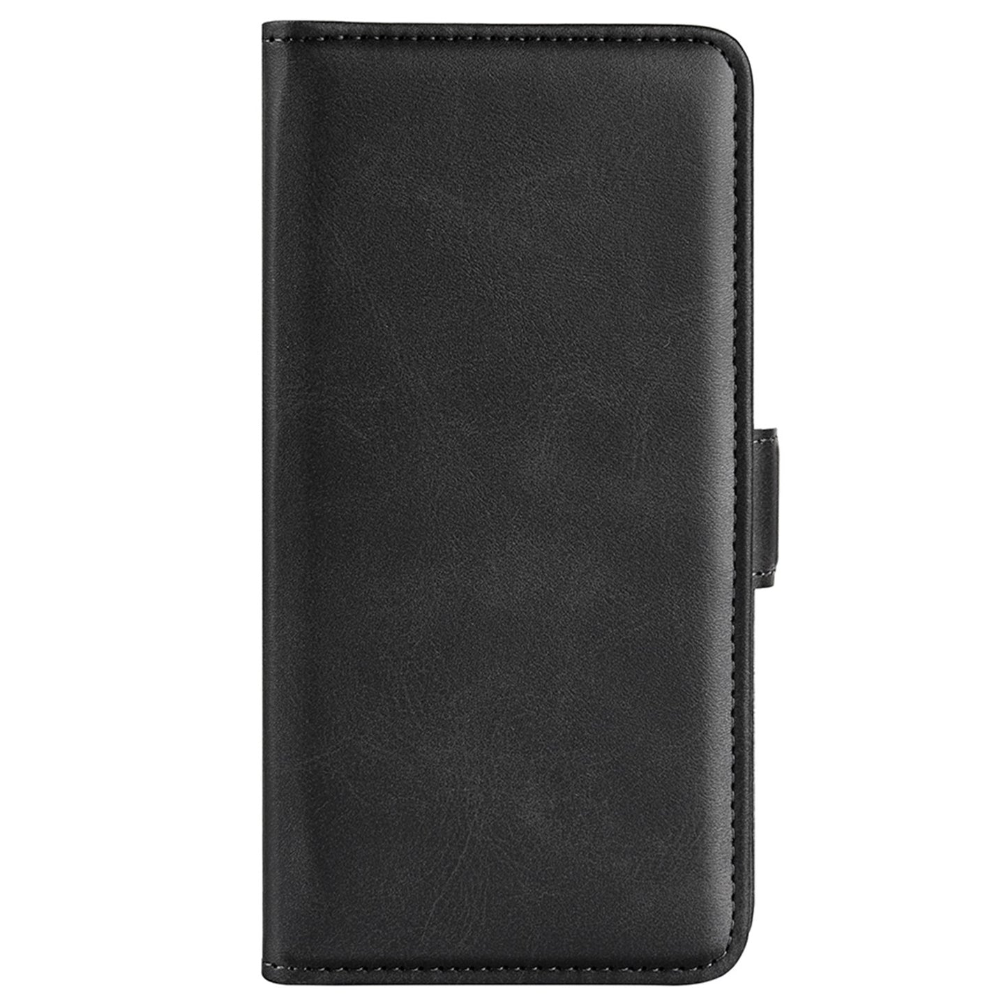 For Honor X40i 5G Shockproof Double Magnetic Clasp Phone Cover Anti-drop Textured PU Leather TPU Case with Wallet Stand