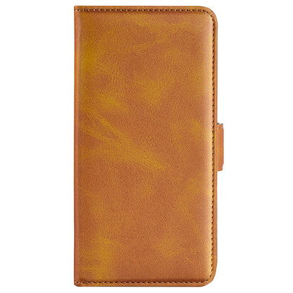 For Honor X40i 5G Shockproof Double Magnetic Clasp Phone Cover Anti-drop Textured PU Leather TPU Case with Wallet Stand