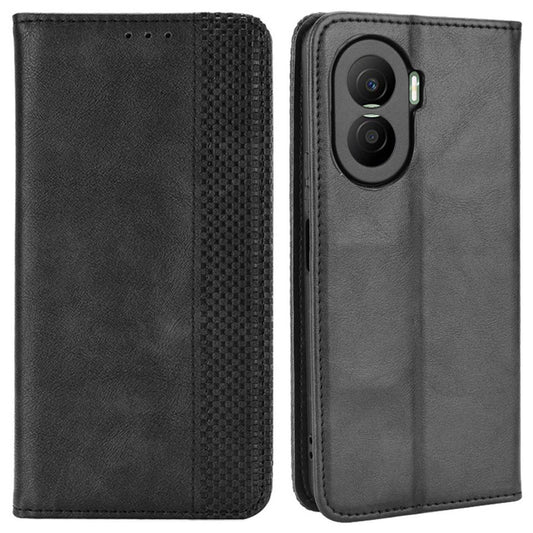 For Honor X40i 5G Auto Closing Magnetic Folio Flip Retro PU Leather Wallet Case Stand Function Phone Shell Cover