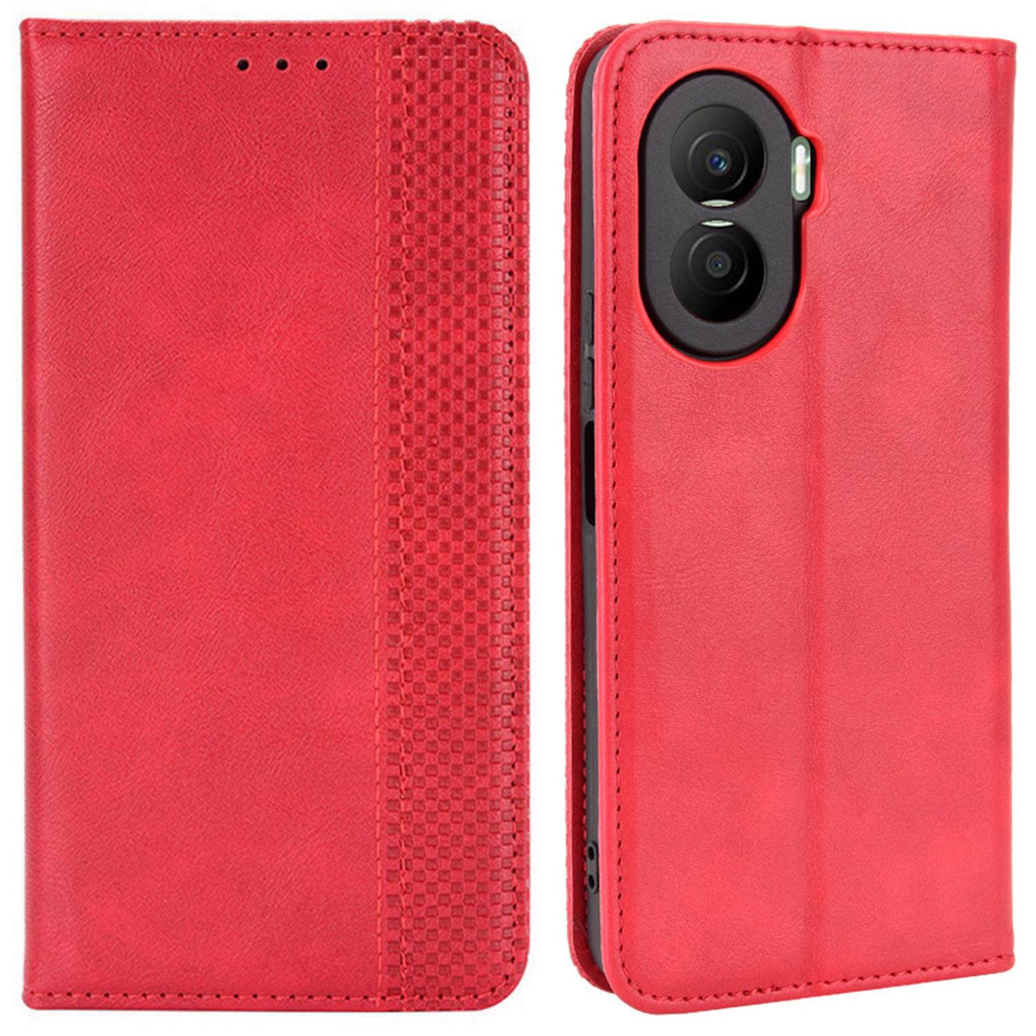 For Honor X40i 5G Auto Closing Magnetic Folio Flip Retro PU Leather Wallet Case Stand Function Phone Shell Cover