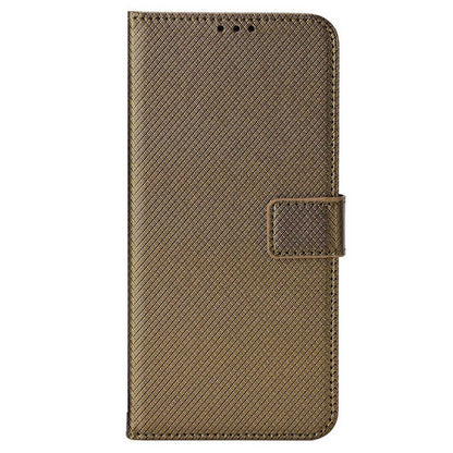 For HTC Desire 22 Pro 5G Drop-proof Phone Flip Wallet Case Non-slip Grip Diamond Texture PU Leather Cover Stand Card Holder with Wrist Strap
