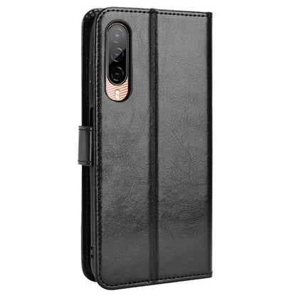 For HTC Desire 22 Pro 5G Cell Phone Wallet Case Crazy Horse Texture PU Leather+TPU Stand Cover Protective Shell