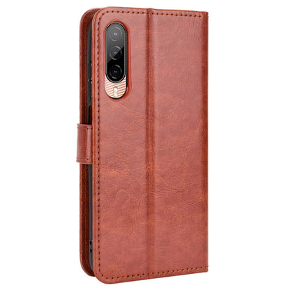 For HTC Desire 22 Pro 5G Cell Phone Wallet Case Crazy Horse Texture PU Leather+TPU Stand Cover Protective Shell
