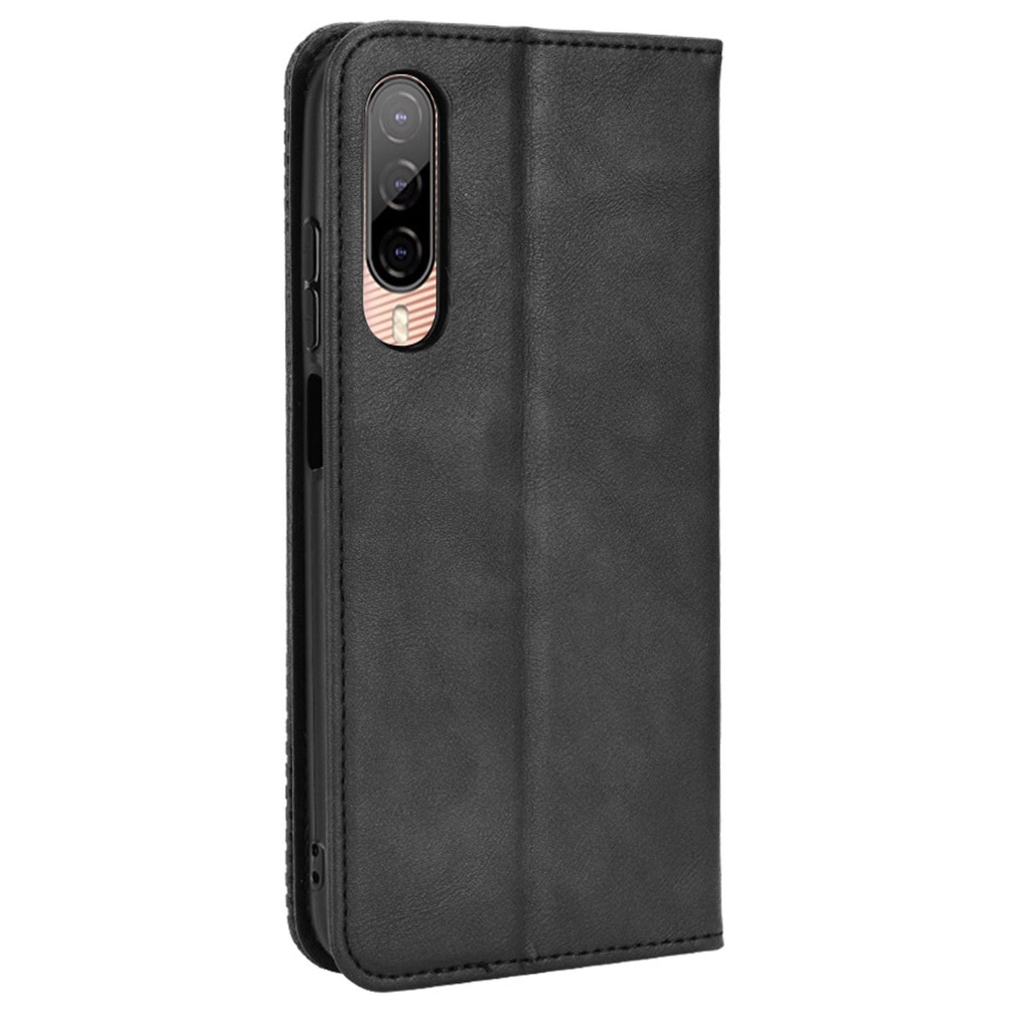 For HTC Desire 22 Pro 5G Auto Closing Magnetic Retro PU Leather Wallet Design Case Stand Function Phone Shell Cover