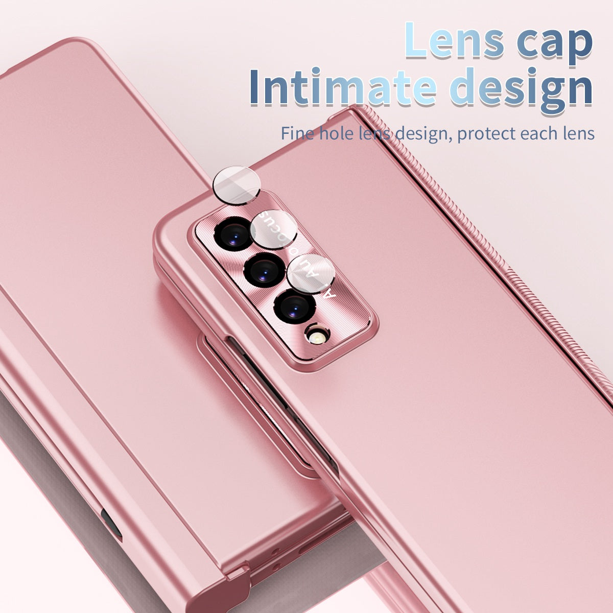 For Samsung Galaxy Z Fold3 5G Hinge + Stylus Pen Design Electroplating Hard PC Lens Protection Phone Case with Tempered Glass Screen Protector