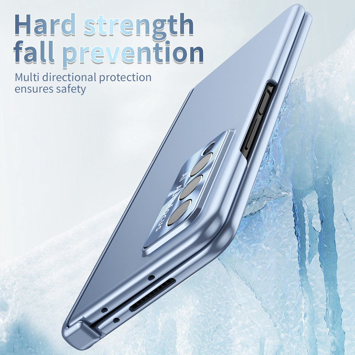 For Samsung Galaxy Z Fold3 5G Hinge + Stylus Pen Design Electroplating Hard PC Lens Protection Phone Case with Tempered Glass Screen Protector