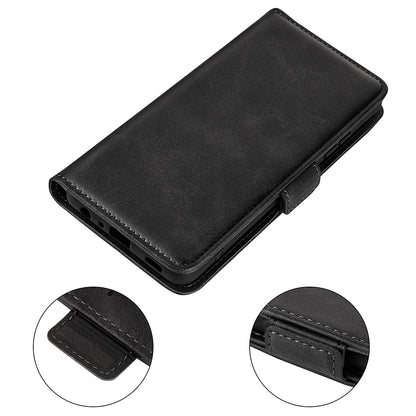 For Honor Magic4 Pro 5G Double Magnetic Clasp Folio Flip Phone Case Textured PU Leather Stand Wallet Cover