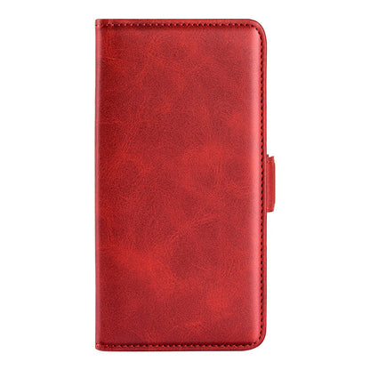 For Honor Magic4 Pro 5G Double Magnetic Clasp Folio Flip Phone Case Textured PU Leather Stand Wallet Cover