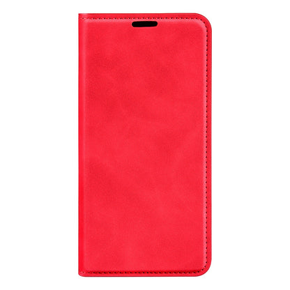 For Honor Magic4 Pro 5G Skin-touch Feeling PU Leather Magnetic Auto-absorbed Phone Case Cover with Stand Wallet