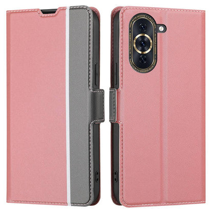 For Huawei nova 10 Pro 4G Ultra-thin Anti-fall Twill Texture Phone Flip Case Full Protection PU Leather+TPU Cellphone Cover Stand Card Holder