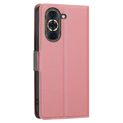 For Huawei nova 10 Pro 4G Ultra-thin Anti-fall Twill Texture Phone Flip Case Full Protection PU Leather+TPU Cellphone Cover Stand Card Holder