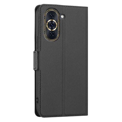 For Huawei nova 10 Pro 4G Ultra-thin Anti-fall Twill Texture Phone Flip Case Full Protection PU Leather+TPU Cellphone Cover Stand Card Holder