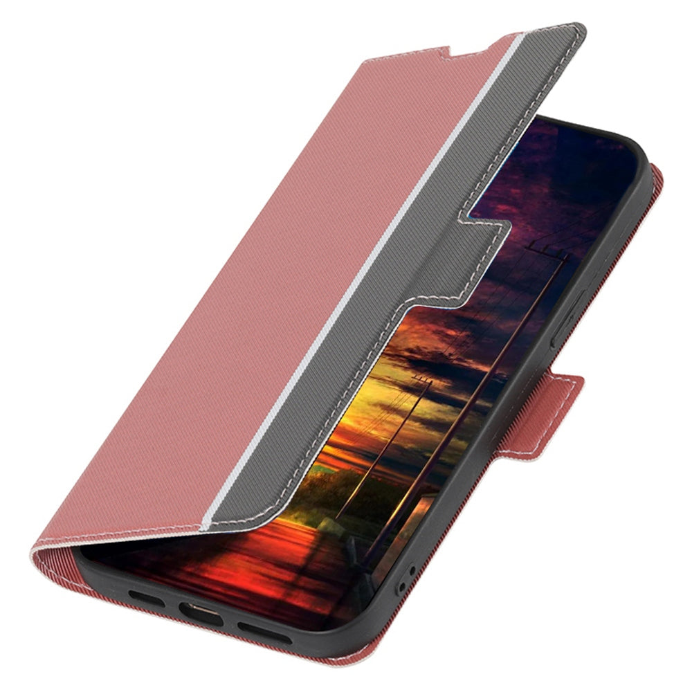 For Huawei nova 10 4G Ultra-thin Drop-proof Flip Phone Case Twill Texture PU Leather+TPU Anti-scratch Cellphone Cover with Stand
