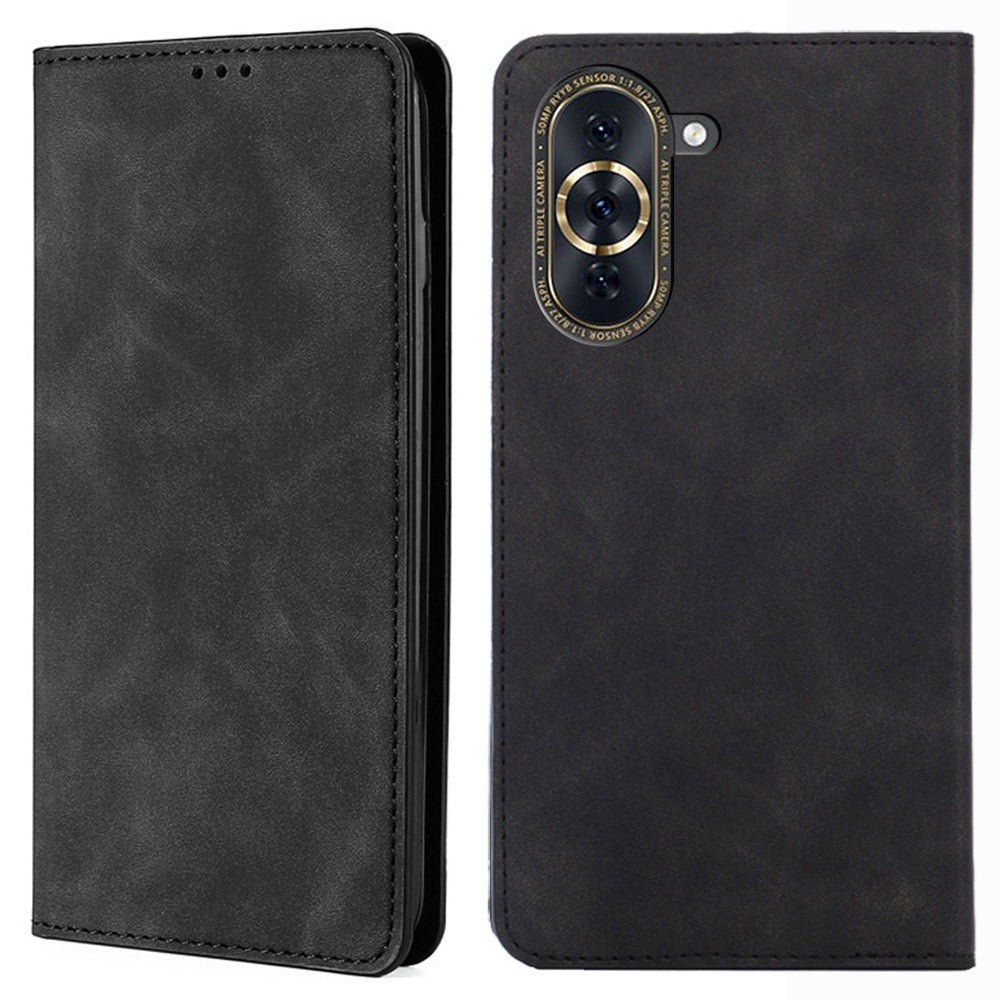 For Huawei nova 10 Pro 4G Skin-touch Feeling Flip Leather Case Stand Full Protection Magnetic Mobile Phone Cover