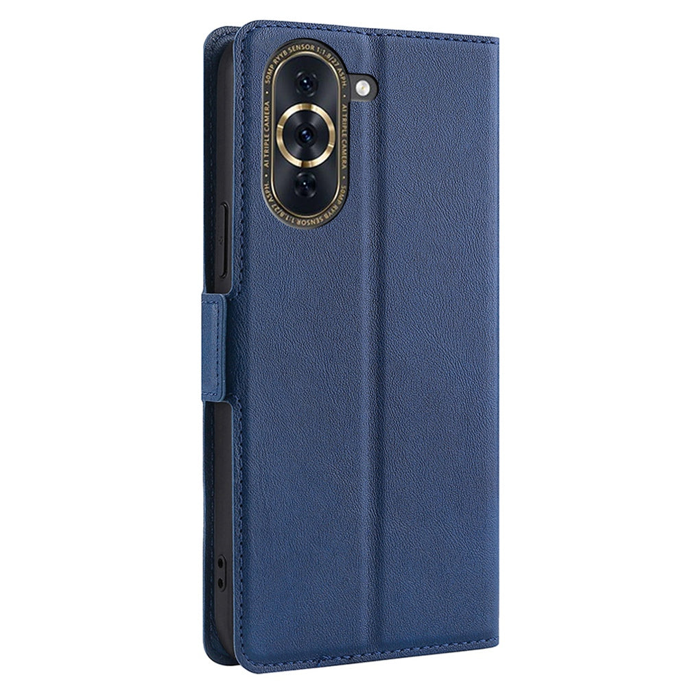 For Huawei nova 10 Pro 4G Ultra Slim Phone Flip PU Leather Case, Magnetic Closure Full Protection Phone Cover with Card Slot