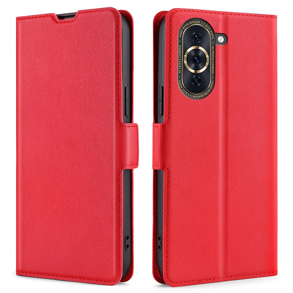 For Huawei nova 10 Pro 4G Ultra Slim Phone Flip PU Leather Case, Magnetic Closure Full Protection Phone Cover with Card Slot