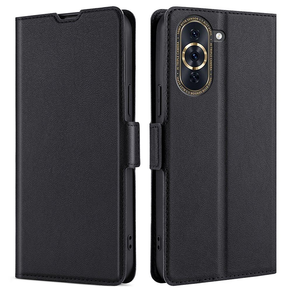 For Huawei nova 10 Pro 4G Ultra Slim Phone Flip PU Leather Case, Magnetic Closure Full Protection Phone Cover with Card Slot