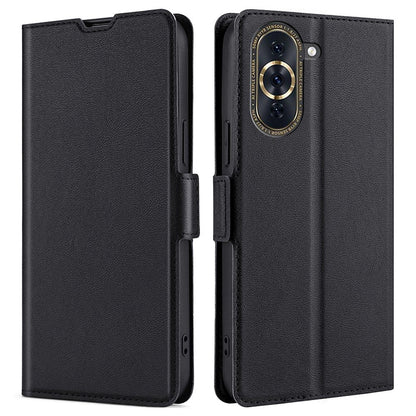 For Huawei nova 10 Pro 4G Ultra Slim Phone Flip PU Leather Case, Magnetic Closure Full Protection Phone Cover with Card Slot