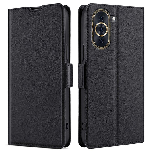 For Huawei nova 10 Pro 4G Ultra Slim Phone Flip PU Leather Case, Magnetic Closure Full Protection Phone Cover with Card Slot