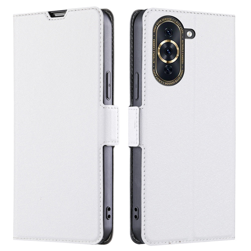 For Huawei nova 10 Pro 4G Ultra Slim Phone Flip PU Leather Case, Magnetic Closure Full Protection Phone Cover with Card Slot