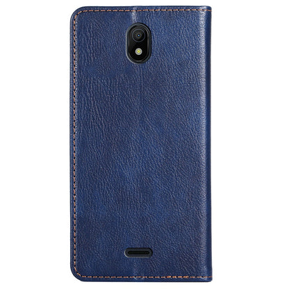 Stand Wallet Full Protection Phone Case for Nokia C100 4G, Magnetic Auto-absorbed PU Leather Protective Cover