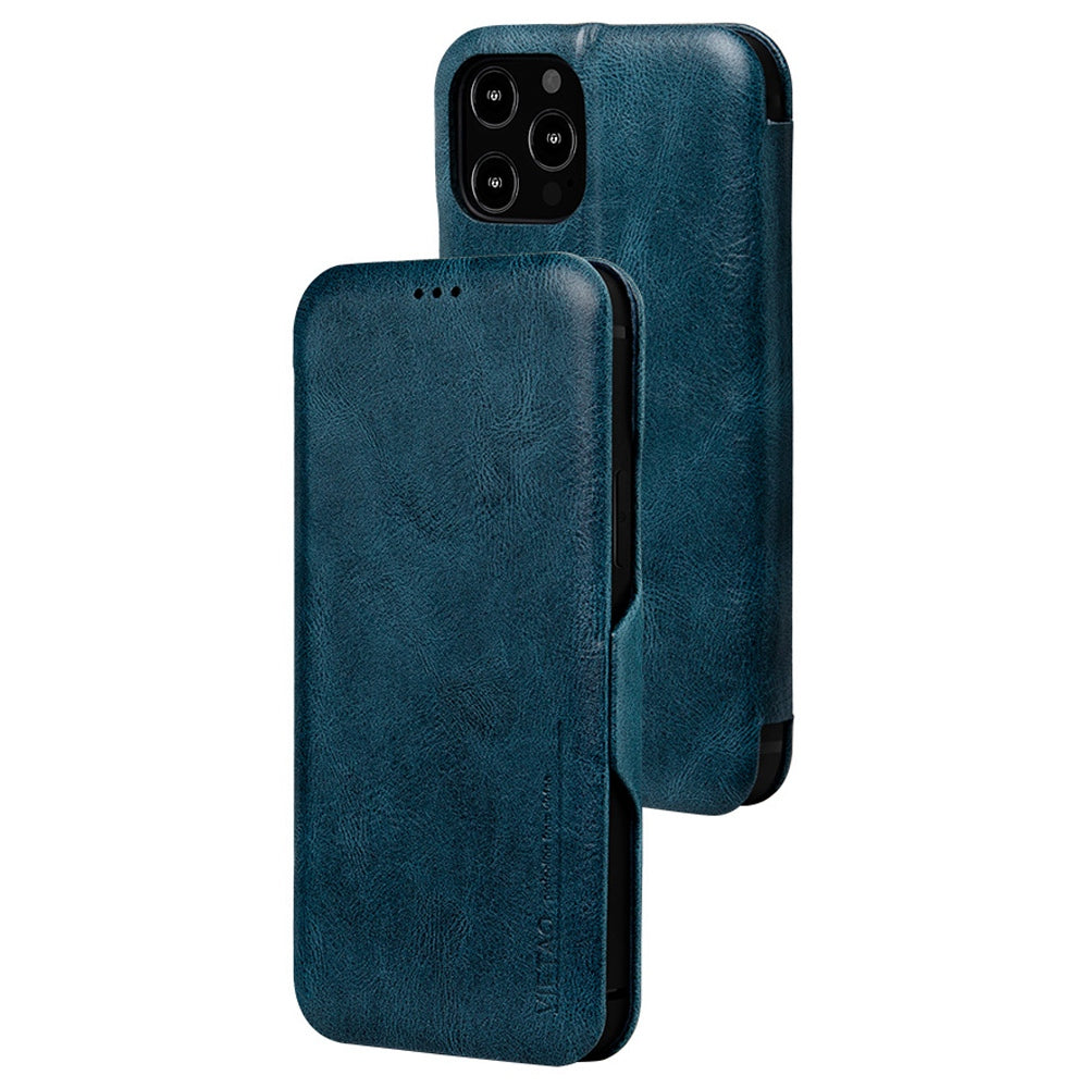 For iPhone 13 Pro 6.1 inch PU Leather Foldable Stand Case Folio Flip Magnetic Closure Card Slot Phone Cover