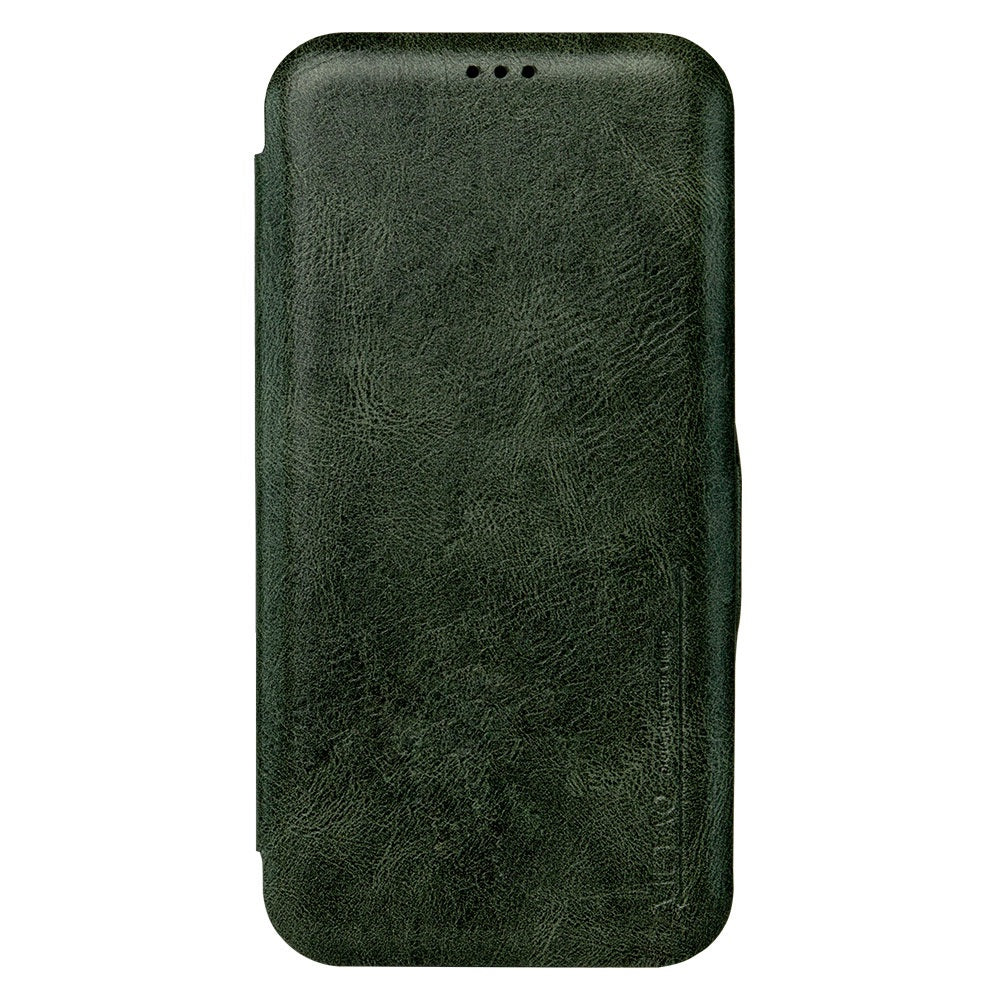 For iPhone 13 Pro 6.1 inch PU Leather Foldable Stand Case Folio Flip Magnetic Closure Card Slot Phone Cover