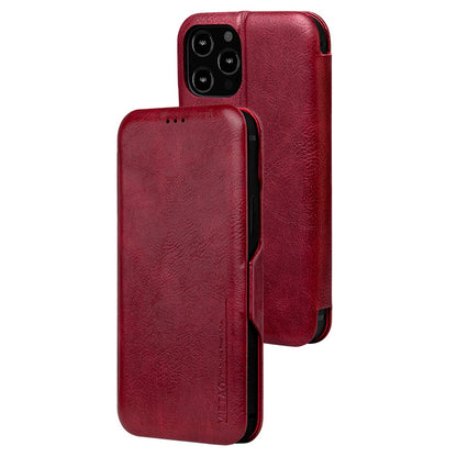 For iPhone 13 Pro 6.1 inch PU Leather Foldable Stand Case Folio Flip Magnetic Closure Card Slot Phone Cover