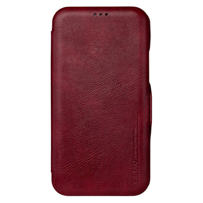 For iPhone 13 Pro 6.1 inch PU Leather Foldable Stand Case Folio Flip Magnetic Closure Card Slot Phone Cover