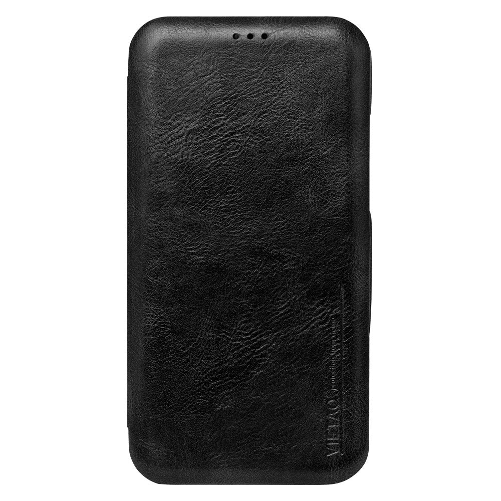 For iPhone 13 Pro 6.1 inch PU Leather Foldable Stand Case Folio Flip Magnetic Closure Card Slot Phone Cover