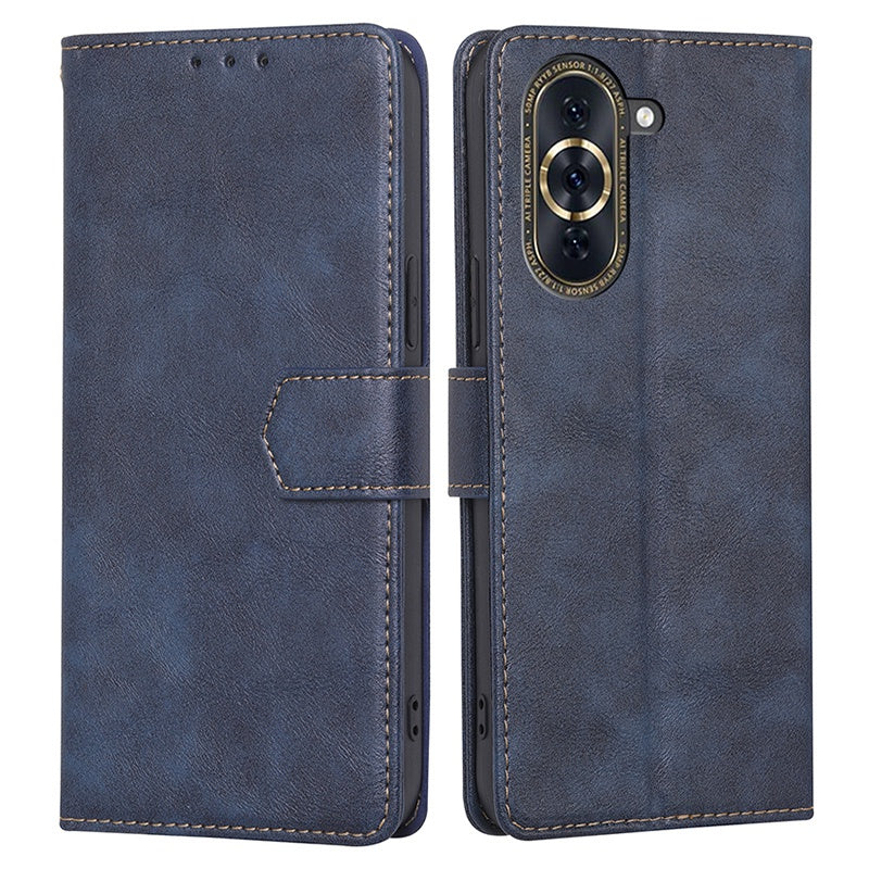 For Huawei nova 10 Pro 4G Anti-drop Full Protection Phone Flip Wallet Case RFID Blocking Function Water-repellent PU Leather Anti-scratch Phone Cover