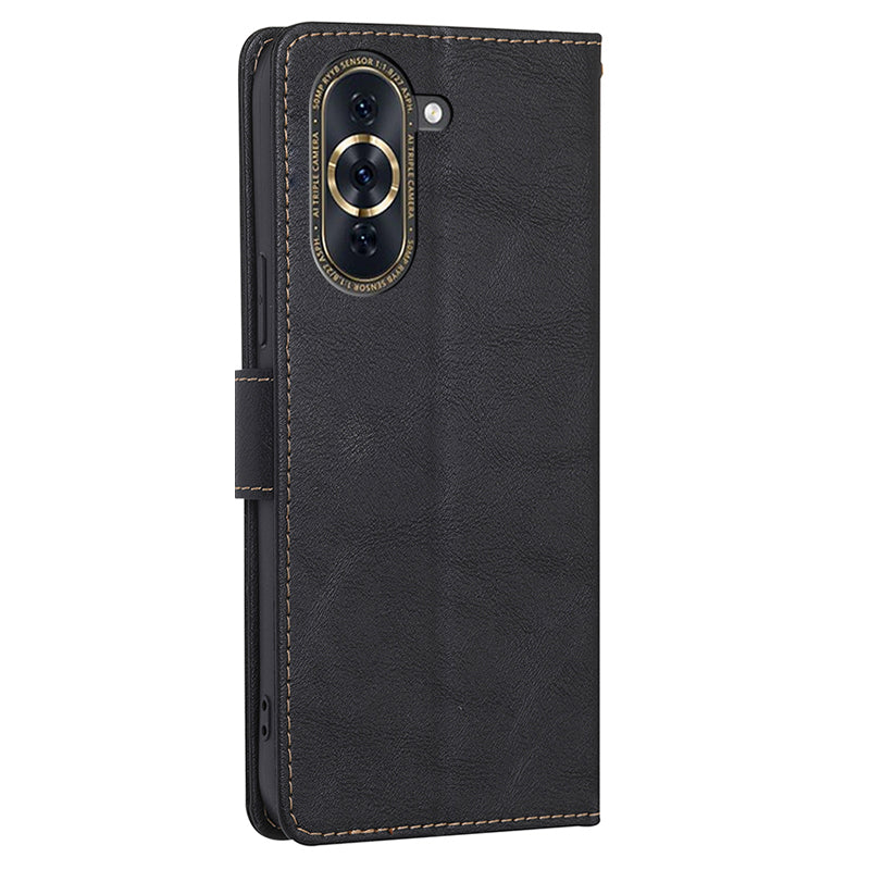 For Huawei nova 10 Pro 4G Anti-drop Full Protection Phone Flip Wallet Case RFID Blocking Function Water-repellent PU Leather Anti-scratch Phone Cover