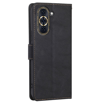 For Huawei nova 10 Pro 4G Anti-drop Full Protection Phone Flip Wallet Case RFID Blocking Function Water-repellent PU Leather Anti-scratch Phone Cover