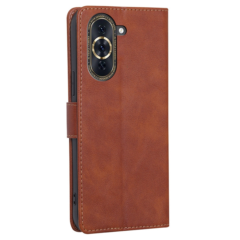 For Huawei nova 10 Pro 4G Anti-drop Full Protection Phone Flip Wallet Case RFID Blocking Function Water-repellent PU Leather Anti-scratch Phone Cover