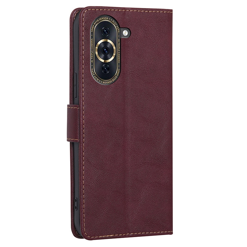 For Huawei nova 10 Pro 4G Anti-drop Full Protection Phone Flip Wallet Case RFID Blocking Function Water-repellent PU Leather Anti-scratch Phone Cover