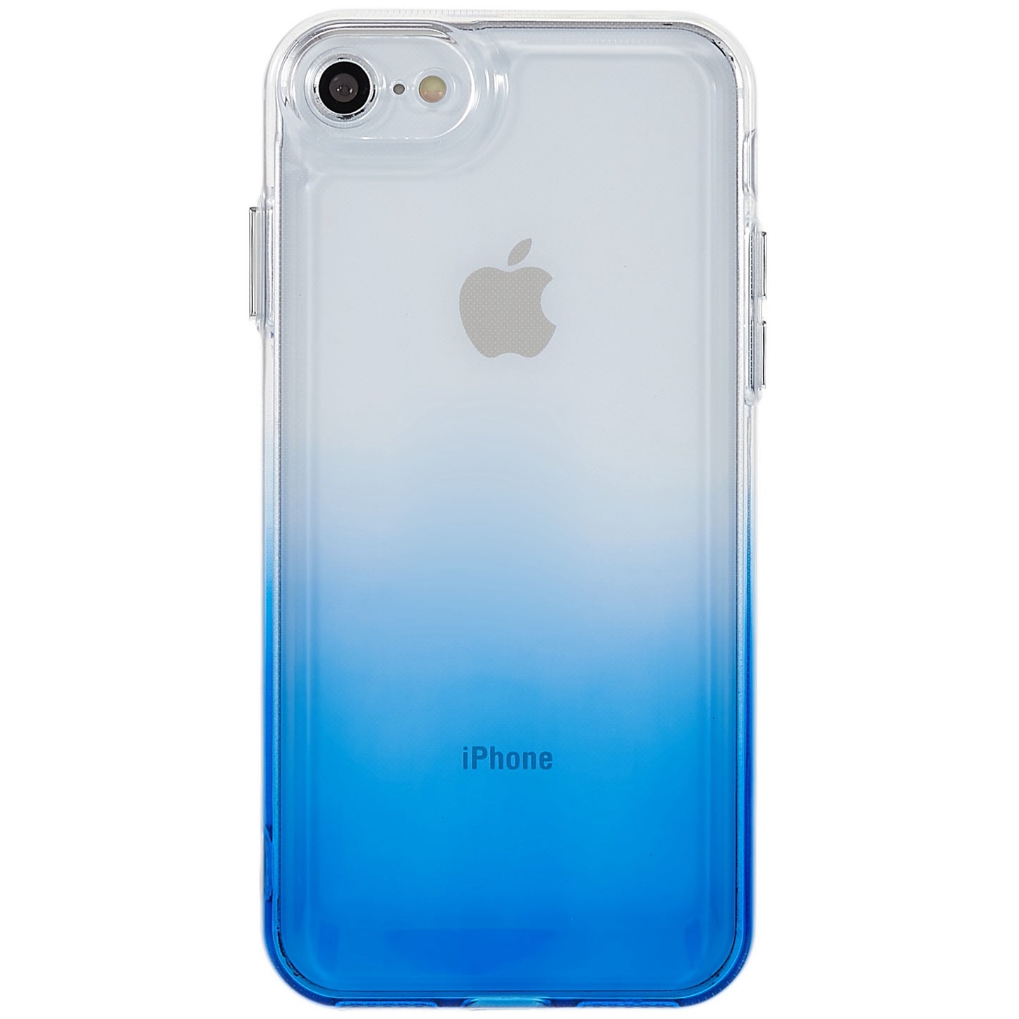 For iPhone 7 / 8 / SE (2020) / SE (2022) Gradient TPU Case Electroplating Buttons Mobile Phone Back Cover