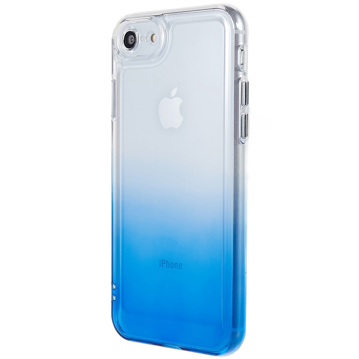 For iPhone 7 / 8 / SE (2020) / SE (2022) Gradient TPU Case Electroplating Buttons Mobile Phone Back Cover