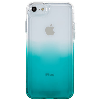 For iPhone 7 / 8 / SE (2020) / SE (2022) Gradient TPU Case Electroplating Buttons Mobile Phone Back Cover
