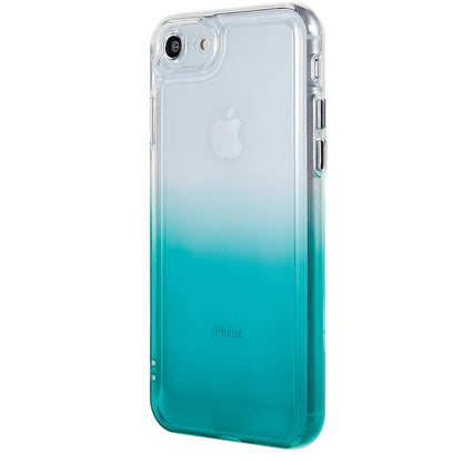 For iPhone 7 / 8 / SE (2020) / SE (2022) Gradient TPU Case Electroplating Buttons Mobile Phone Back Cover