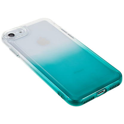 For iPhone 7 / 8 / SE (2020) / SE (2022) Gradient TPU Case Electroplating Buttons Mobile Phone Back Cover