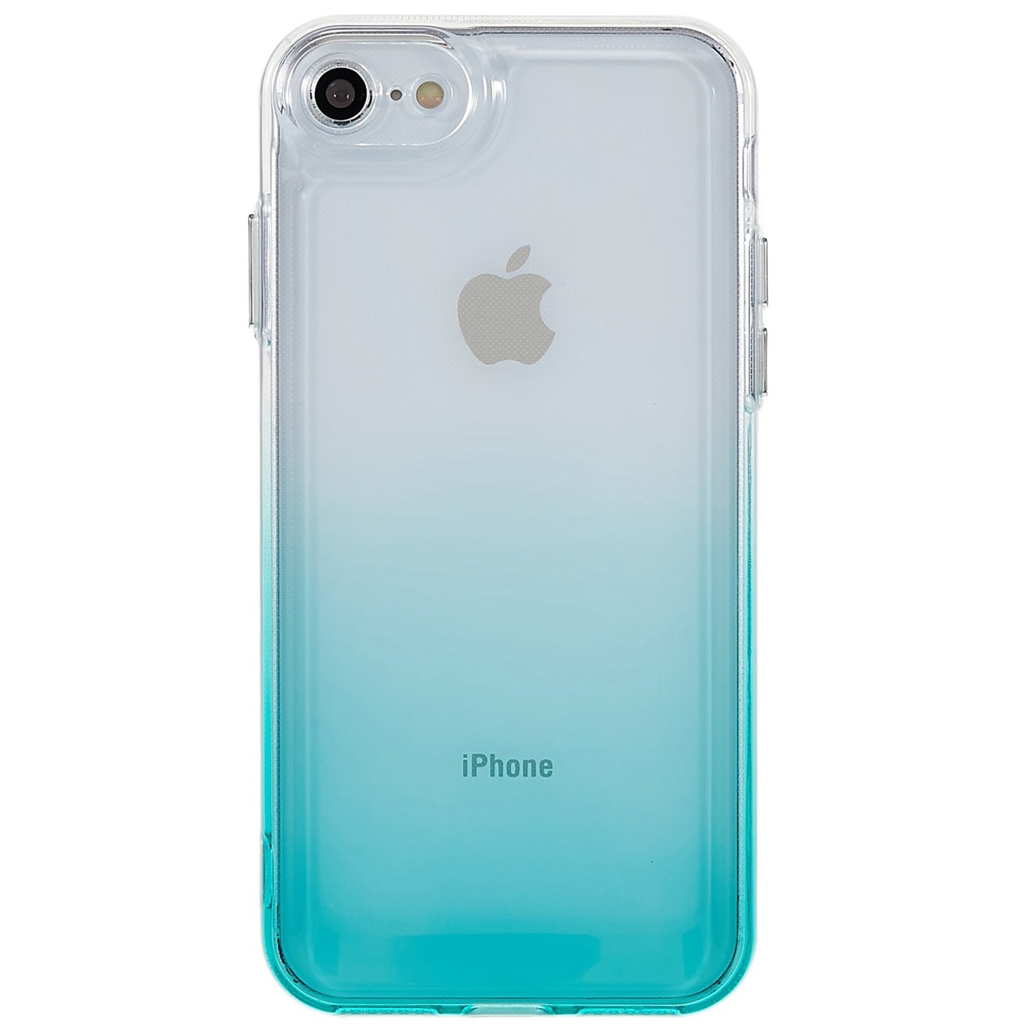 For iPhone 7 / 8 / SE (2020) / SE (2022) Gradient TPU Case Electroplating Buttons Mobile Phone Back Cover