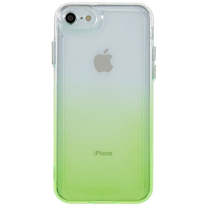 For iPhone 7 / 8 / SE (2020) / SE (2022) Gradient TPU Case Electroplating Buttons Mobile Phone Back Cover