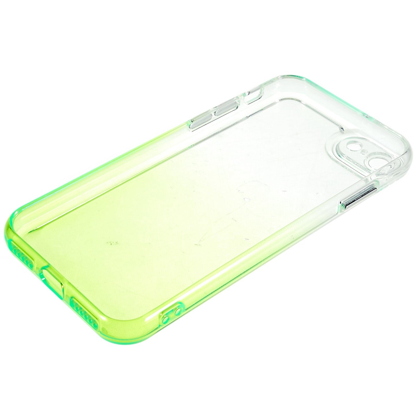 For iPhone 7 / 8 / SE (2020) / SE (2022) Gradient TPU Case Electroplating Buttons Mobile Phone Back Cover