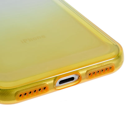 For iPhone 7 / 8 / SE (2020) / SE (2022) Gradient TPU Case Electroplating Buttons Mobile Phone Back Cover