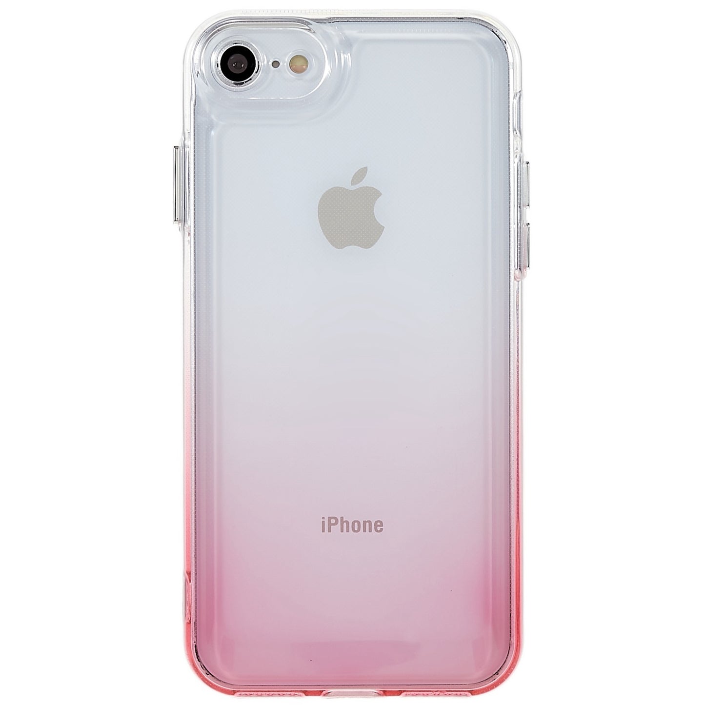 For iPhone 7 / 8 / SE (2020) / SE (2022) Gradient TPU Case Electroplating Buttons Mobile Phone Back Cover